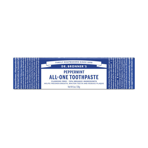 Dr. Bronner's PEPPERMINT All-One Toothpaste Ekologiška dantų pasta 140g