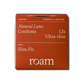 Roam Natural Latex Ultra-Thin Condoms Large Fit Īpaši plāni prezervatīvi 4 vie.