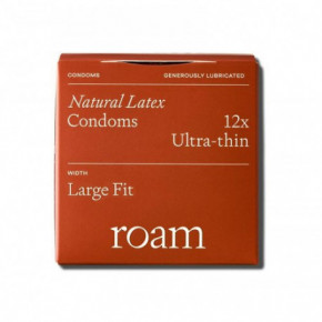 Roam Natural Latex Ultra-Thin Condoms Large Fit Üliõhukesed kondoomid 4 tk.