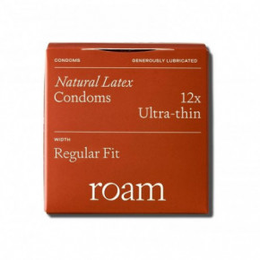 Roam Natural Latex Ultra-Thin Condoms Regular Fit Üliõhukesed kondoomid 4 tk.