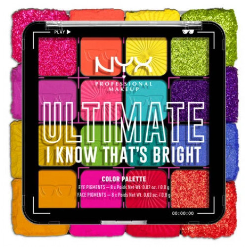 NYX Professional Makeup Ultimate Shadow Palette Akių šešėlių paletė 13.3g