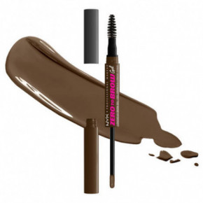 NYX Professional Makeup Zero To Brow Longwear Brow Gel Kauakestev kulmugeel Chocolate