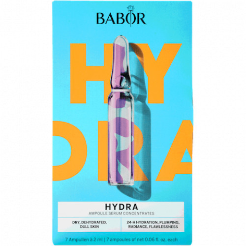 Babor Hydra Ampoule Serum Concentrates Drėkinančių ampulių rinkinys veidui - pažeista pakuotė 6x2ml