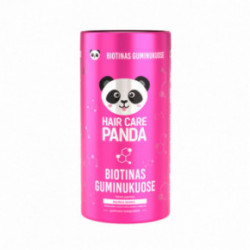 Hair Care Panda Food supplement Biotin Maisto papildas gražiems ir sveikiems plaukams su biotinu 60 guminukų