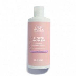 Wella Professionals INVIGO Cool Blonde Recharge Color Refreshing Shampoo Geltoną atspalvį neutralizuojantis šampūnas 500ml