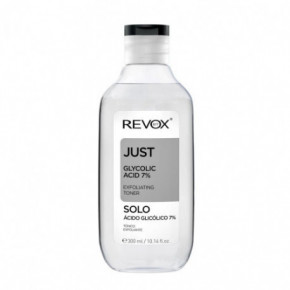 Revox B77 Just Glycolic Acid 7% Exfoliating Toner Šveičiamasis tonikas veidui ir kaklui 300ml