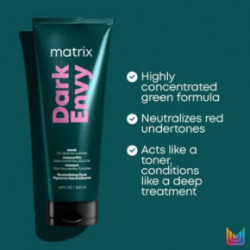 Matrix Color Obsessed Dark Envy Mask Raudonus atspalvius neutralizuojanti tamsių plaukų kaukė 200ml