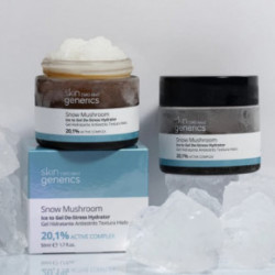 Skin Generics Snow Mushroom Ice to Gel De-Stress Hydrator Drėkinantis veido kremas su hialurono rūgštimi 50ml
