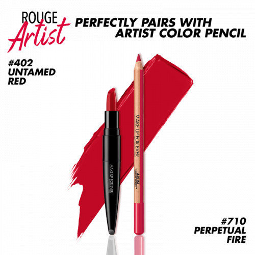 Make Up For Ever Untamed Red Lip Duo Metallic Palace Collection Rinkinys lūpoms