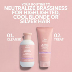 Wella Professionals INVIGO Blonde Recharge Color Refreshing Conditioner Šaltą atspalvį suteikiantis kondicionierius 200ml