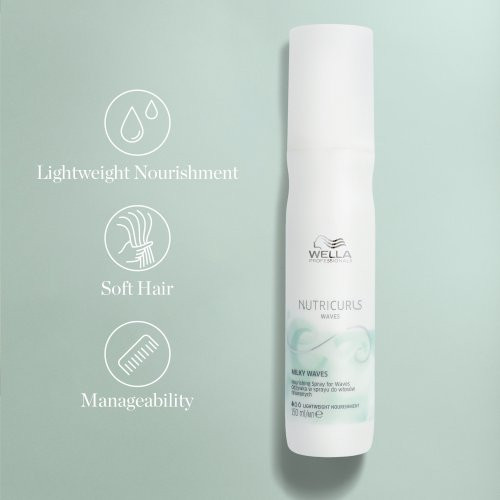 Wella Professionals Nutricurls Milky Waves Nourishing Spray Maitinantis purškiklis garbanotiems plaukams 150ml