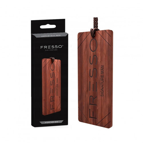 Fresso Wooden Pendant Car Air Freshener Kvapas automobiliui Gentleman