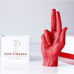 CandleHand Gun Fingers Candle Žvakė Red