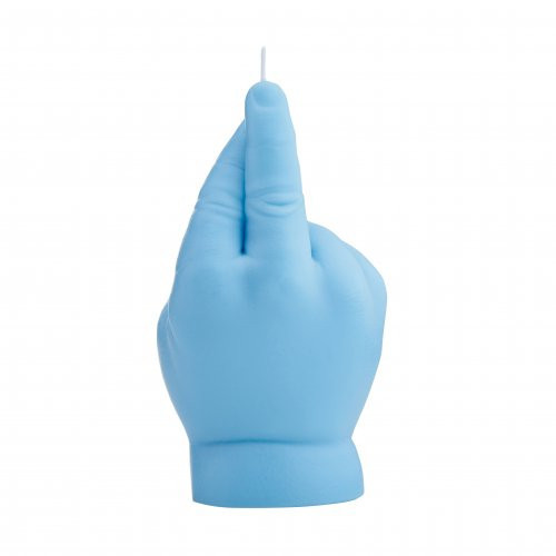 CandleHand Baby Crossed Fingers Candle Žvakė Pastel Blue