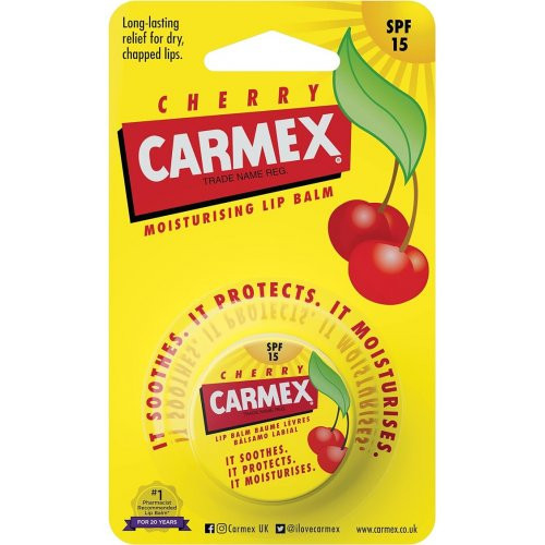 Carmex Cherry Moisturising Lip Balm Vyšnių kvapo lūpų balzamas su SPF15 7.5g