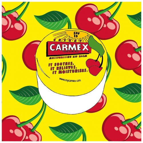 Carmex Cherry Moisturising Lip Balm Vyšnių kvapo lūpų balzamas su SPF15 7.5g