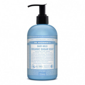 Dr. Bronner's Baby Mild Unscented Organic Sugar Soap Ekologiškas cukraus muilas (bekvapis) 355ml