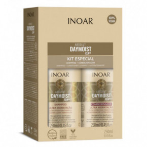 Inoar Daymoist Duo Kit Keemiliselt kahjustatud juuste ravi komplekt 2x250ml