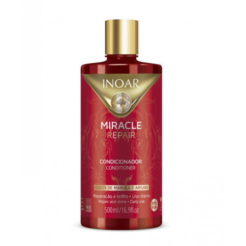 Inoar Miracle Repair Conditioner Atkuriantis blizgesio suteikiantis kondicionierius 500ml