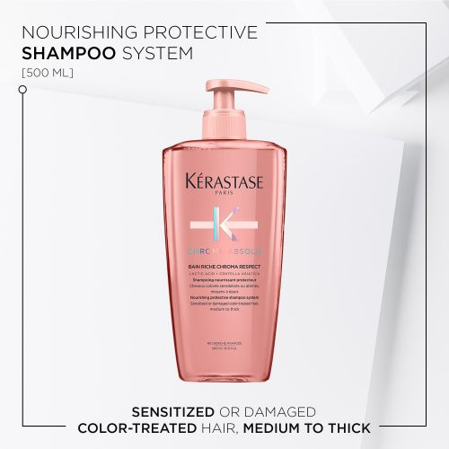 Kérastase Chroma Absolu Bain Riche Chroma Respect Maitinamasis apsauginis šampūnas 250ml