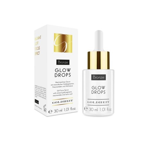 GOLDHEIT Glow Drops Serumas veidui su aukso ir bronzos pigmentais 30ml