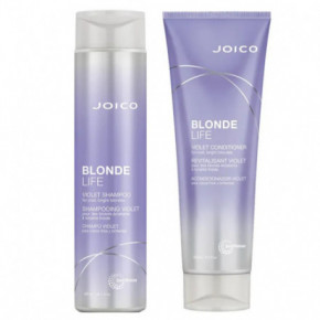 Joico Blonde Life Violet Shampoo & Conditioner Holiday Duo Gelsvus plaukų tonus neutralizuojantis rinkinys 300ml+250ml