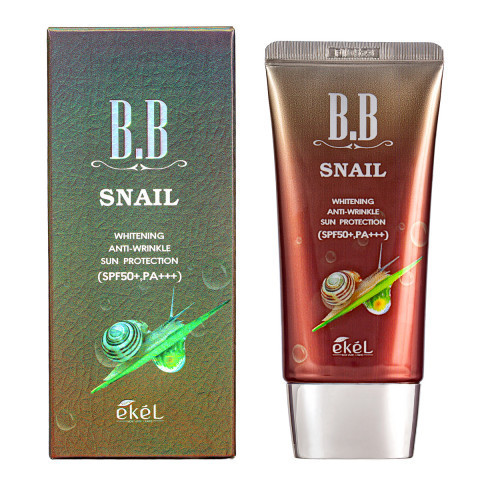 Ekel BB Cream Snail BB kremas nuo raukšlių su sraigių mucinu 50ml