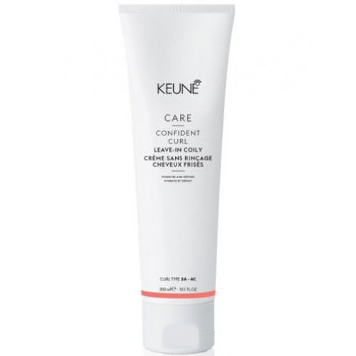 Keune Confident Curl Leave-in Coily Hair Cream Nenuplaunamas garbanas paryškinantis kremas 300ml