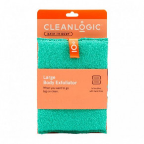 Cleanlogic Bath & Body Large Body Exfoliator Ķermeņa skrubja cimds Emerald