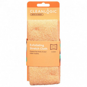 Cleanlogic Bath & Body Exfoliating Stretch Cloth Izstiepjams ķermeņa tīrīšanas sūķlis Coral