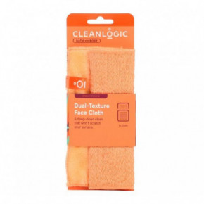 Cleanlogic Sensitive Skin Dual-Texture Face Cloth Näopuhastuslapp Coral