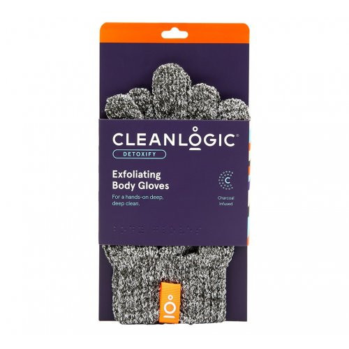 Cleanlogic Detoxify Exfoliating Body Gloves Šveičiamosios kūno pirštinės 1 pora
