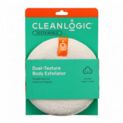 Cleanlogic Sustainable Dual-Texture Body Scrubber Kūno šveitimo kempinė 1 vnt.