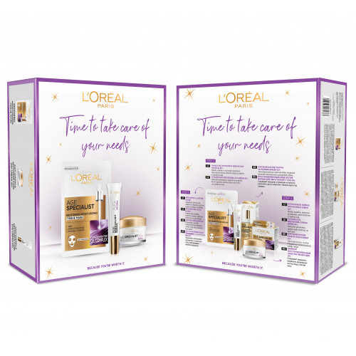 L'Oréal Paris Age Specialist 55+ Set Odos priežiūros rinkinys brandžiai odai
