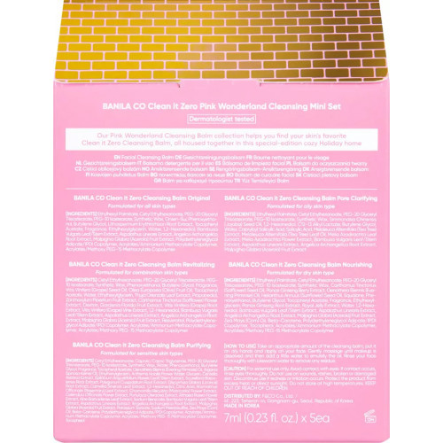 Banila Co Clean It Zero Pink Wonderland Cleansing Mini Set Veido valymo rinkinys 5x7ml
