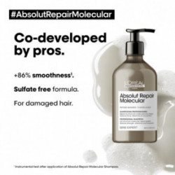 L'Oréal Professionnel Serie Expert Absolut Repair Molecular Shampoo Molekulinę struktūrą atstatantis šampūnas pažeistiems plaukams 300ml