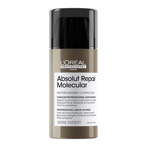 L'Oréal Professionnel Serie Expert Absolut Repair Molecular Mask Nenuplaunama kaukė visų tipų pažeistiems plaukams, 100ml