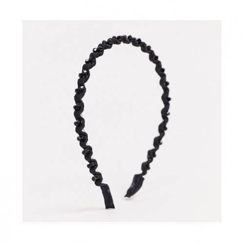Invisibobble Hairhalo Black Sparkle Lankelis plaukams True Dark Sparkle
