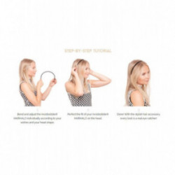 Invisibobble Hairhalo Black Sparkle Lankelis plaukams True Dark Sparkle