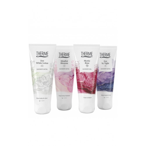 Therme Gift Set Of Wellness Shower Satin Prausiklių rinkinys kūnui 4x75ml