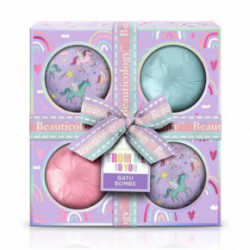 Baylis & Harding Beauticology From Me To You Bath Bombs Gift Set Vonios burbulų rinkinys vaikams 4x120g