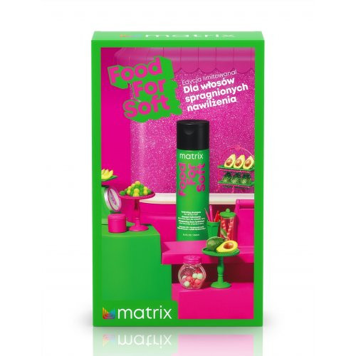 Matrix Food For Soft Hydrating Hair Care System Drėkinantis plaukų priežiūros rinkinys 300ml+300ml+30ml