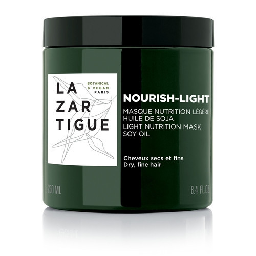 Lazartigue Nourish Light Hair Mask with Soy Oil Maitinanti kaukė sausiems, ploniems plaukams 250ml