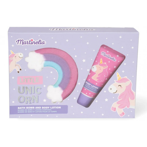 Martinelia Little Unicorn Bath Bomb & Body Lotion Gift Set Kūno priežiūros rinkinys vaikams Rinkinys