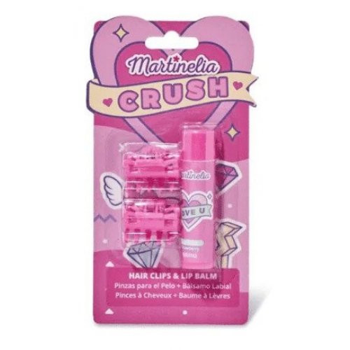 Martinelia Crush Hair Clips & Lip Balm Lūpų balzamo ir plaukų segtukų rinkinys Blueberry