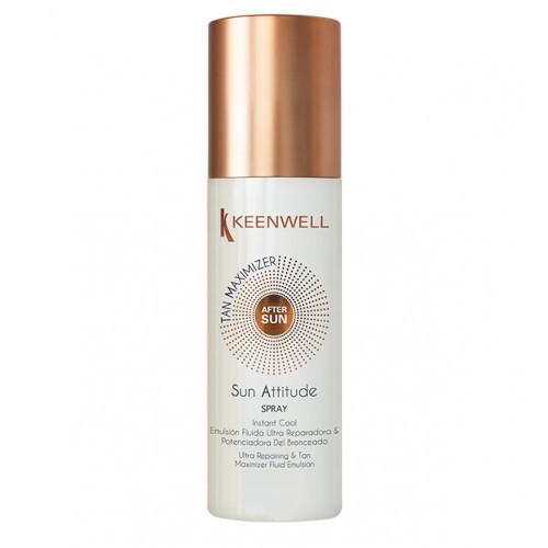 Keenwell Sun Attitude Ultra Repairing & Tan Maximizer Fluid Emulsion Vėsinanti, atstatanti ir įdegį prailginanti priemonė 150ml