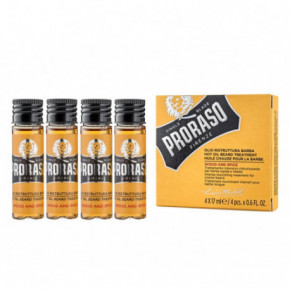 Proraso Wood & Spice Hot Oil Beard Treatment Kuuma õli habeme ravi 4x17ml