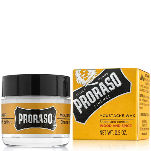 Proraso Wood & Spice Moustache Wax Ūsų vaškas 15ml