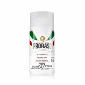 Proraso White Pelli Sensibili Shaving Foam Skūšanās putas jūtīgai ādai 300ml