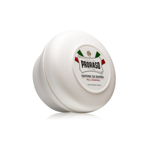 Proraso White Shaving Soap Skutimosi muilas jautriai odai 150ml